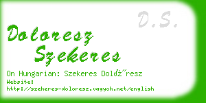 doloresz szekeres business card